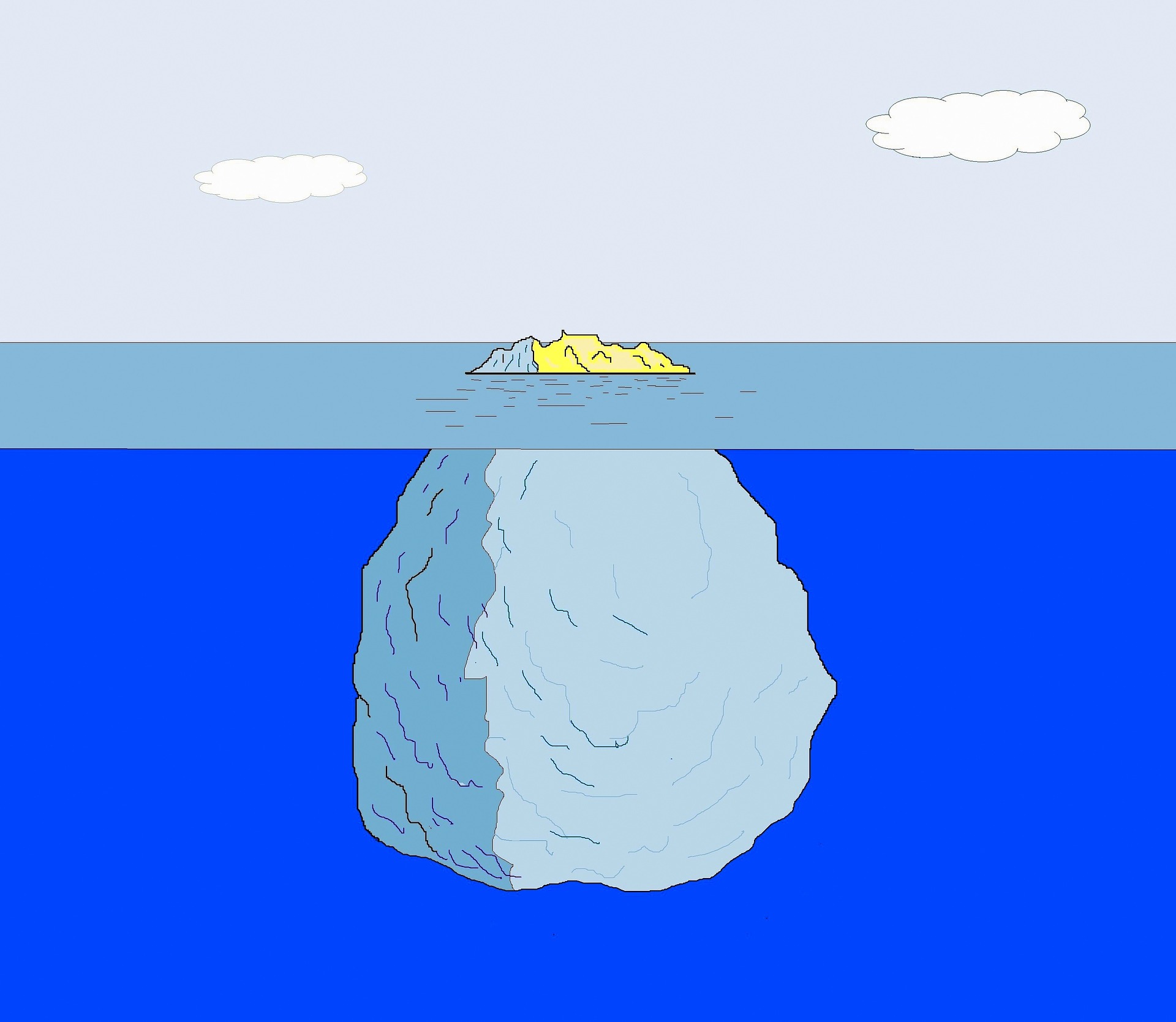 Betriebliches Gesundheitsmanagement - Das Eisberg Modell